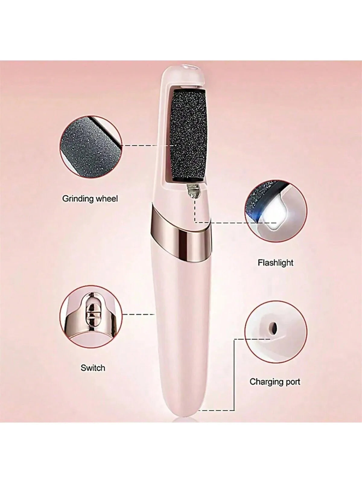 Foot Care Tool Electric Foot File Foot Callouses Dead Skin Remover Safe and Painless Shaver Remove Dry Dead Skin Hard Cracked