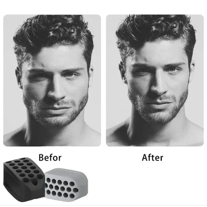 Jawline Exerciser for Man and Woman Silicone Jaw Exerciser Gum Tablets Jaw Trainer & Jaw Exerciser Shaper for Beginner, Intermed
